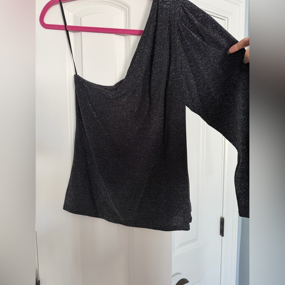 Ramy Brook Glittering Black Top
